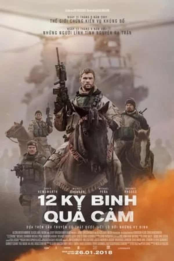 Xem Phim 12 kỵ binh quả cảm Vietsub HD Online